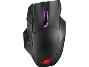 Asus ROG Spatha X Wireless Gaming Mouse, With Dual Mode Connectivity, Wired / 2.4 GHz, 12 Buttons, 19000 DPI Sensor, Exclusive Push-Fit Switch Sockets, Aura Sync RGB Lighting | 90MP0220-BMUA00