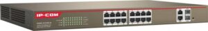 IP COM 16-Port 100M+2-Port Gigabit TP/SFP Combo Web Smart PoE Switch | S3300-18-PWR-M