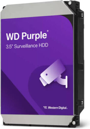 Western Digital Surveillance Hard Drive, 4TB Storage, SATA Interface, Up to 175MB/s Transfer Rate, Support for Multiple Cameras and Streams, AllFrame Technology, Purple | WD43PURZ