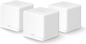 MERCUSYS Halo H30G AC1300 Whole Home Mesh Wi-Fi System, 3-Pack, Wireless Speeds Up To 1.3 Gbps, Dual Band, Seamless Roaming, Gigabit Ports, 3,500sqft Coverage, Easy App Control, White | Halo H30G