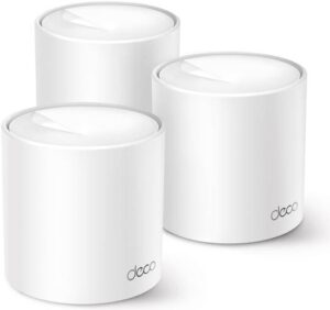 TP-Link Deco X10, (3-Pack), AX1500 Whole Home Mesh Wi-Fi 6 Router System, Speeds Up To 1,500 Mbps, OFDMA, MU-MIMO, Ultra-Low Latency, Parental Controls, White | Deco X10 AX1500