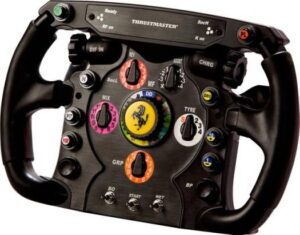 Thrustmaster Ferrari F1 Wheel Add-On, Genuine F1-Style "Push & Pull" Shifters, Rubber-Textured for Comfortable Grip, Quick Release System, Officially Licensed by Ferrari, Black | TM-WHL-ADDON-FRARI