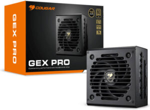 Cougar GEX PRO 750 Fully Modular Power Supply, 750W Power Output, 80 PLUS Gold Certified, 105°C Japanese Capacitors, Durable HDB Fan, ATX 3.1 Certified, Black | 31GP075002P01