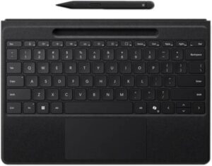 Microsoft Surface Pro Flex Keyboard with Slim Pen for Pro 11, Pro 10, Pro 9, and Pro 8, English Layout, Durable Alcantara Material, Black | 8YU-00001