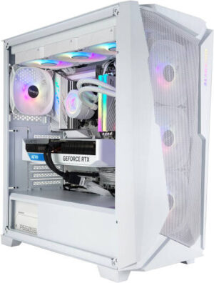 ICE Z Gaming PC - AMD Ryzen 7 9800X3D 8 Cores 16 Threads, NVIDIA RTX 5070 12GB, 32GB DDR5 RAM 6000MHz, 1TB SSD Gen 4, 750W 80 PLUS PSU, 360mm Liquid Cooler