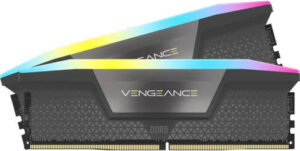 CORSAIR Vengeance RGB 64GB (2 x 32GB) DDR5 Dual Channel Desktop Memory, 288-Pin, 5600MHz Speed, CL40 Tested Latency, AMD EXPO & Intel XMP Compatible, Gray | CMH64GX5M2B5600Z40K