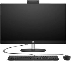 HP All-in-one 27-CR0155NH, 27″ Full HD IPS Touch Display, Intel Core i7-1355U, 8 GB DDR4-3200, 512GB SSD, Integrated, Intel Iris Xe Graphics, English Keyboard & Mouse, FreeDOS, Jet Black | A99BNEA#BH5