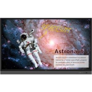 BenQ RM7502S 4K UHD 75.0" IPS Touch Monitor, Education Interactive Flat Panel, Resolution 3840 x 2160, 1 x VGA Aanalogue, 4 x HDMI Digital, Free VESA Mount | 9H.F77TC.DE1