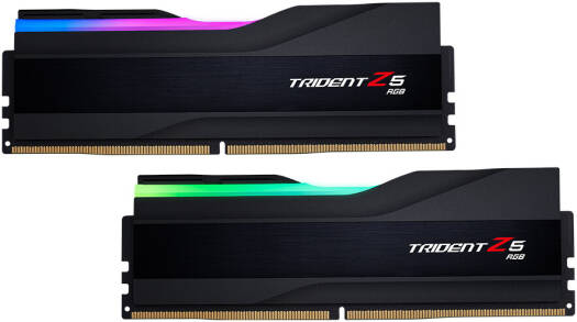 G.SKILL Trident Z5 RGB Series 64GB (2x32GB) DDR5 Dual Channel Desktop Memory Kit, 6000 MT/s Memory Speed, CL32-38-38-96 Latency, 1.40 Voltage, Intel XMP 3.0, 288-Pin, Black | F5-6000J3238G32GX2-TZ5RK