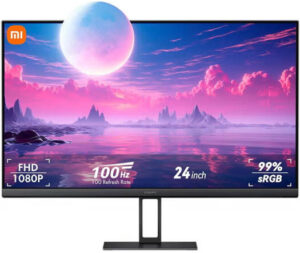 Xiaomi A24i Monitor, 24" IPS Display, FHD Resolution, 100Hz Refresh Rate, 6ms Response Time, 16.7m Color Support, 7.5mm Ultra-Slim Body, Narrow Bezel, Black | P24FBA-RAGL