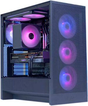 BlazeStrike Gaming PC, Ryzen 5 5600G 6 Cores 12 Threads, NVIDIA GTX 1660 6GB, 16GB DDR4 RAM 3200MHz, 512GB SSD Gen 3 + 1TB SSD 2.5, 650W PSU, Tower cooler, Wi-Fi + BT