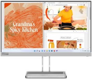 Lenovo L22i-40 Monitor, 21.5" FHD IPS Display, 75Hz Refresh Rate, 4ms (Extreme Mode) Response Time, AMD FreeSync Technology, 16.7m Color Support, 16 9 Aspect Ratio, Cloud Grey | 67AEKACBAE