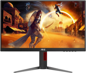 AOC Q27G4 27" QHD Fast IPS Gaming Monitor, Adaptive-Sync Technology, 180Hz Refersh Rate, 1ms Response Time, DisplayHDR 400, 1.07Billion Colors with Delta E 2, HDMI / DisplayPort, Black | Q27G4