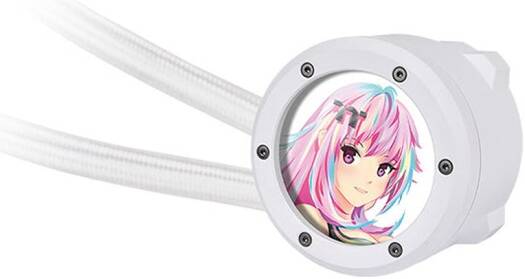 Thermaltake TH420 V2 Ultra EX ARGB Sync All-In-One Liquid Cooler, 3x CT140 EX aRGB Sync Fans, 2.1" TFT LCD Display, 1800 RPM Fan Speed, 90.3 CFM Airflow, Snow | CL-W428-PL14SW-A - Image 2