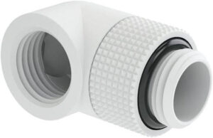 Barrow 90° Rotary Male to Female Adapter, G 1/4 Thread, Brass Material, Unique Appearance, Suitable For Changing the Connection Direction, White | FBWT90 WH