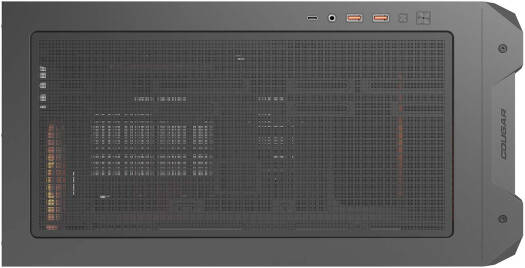 Cougar MX600 RGB ATX Mini Tower Case, 3x Pre-Installed ARGB Fans, Up to 360mm Radiator Support, 10x Max Number of Fans, PWM & RGB Hub Sync with M/B, 2x 3.5" Bay, Black | 385GC90.0001 - Image 5