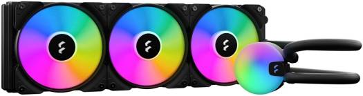 Fractal Design Lumen S36 RGB 360mm AIO CPU Liquid Cooler, LGA 1700 Support, Copper Cold Plate, Aluminium Fins & Radiator, Six ARGB LEDs, 3x 12 RGB PWM Fans, Support LGA 1700/AM5, Black | FD-W-L1-S3612 - Image 3