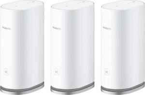 Huawei WiFi Mesh 3 AX3000 Router, Dual-Band 3000 Mbps Speed, 600 Square Meters Coverage, 4 High-Performance Power Amplifiers, One-Touch Connect, HarmonyOS Mesh+, 3-Pack, White | WS8100-23
