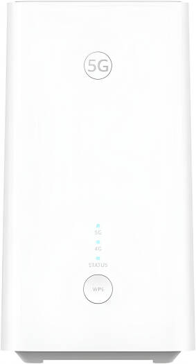 Huawei CPE 5G Router, Dual-Band Wi-Fi Antenna, Balong 5000 Chipset, 2.4 GHz & 5 GHz Wireless Frequency Band , DBDC, 1167 Mbps Wireless Transmission Rate, White | H155-381