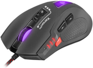 Genesis Xenon 200 RGB Wired Gaming Mouse, 500 - 3200 DPI Avago 5050 Optical Sensor, 7 Programmable Buttons, 30 inch/s Max Tracking Speed, 16M RGB Backlight, USB Nylon Braided Cable, Black | NMG-0880