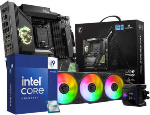 MSI Mega Bundle - MSI MEG Z790 Ace Max WIFI 7 LGA 1700 E-ATX Intel Motherboard, Intel Core i9-14900K 3.2 GHz 24-Core LGA 1700 14th Gen Processor, MSI MEG Coreliquid S360 CPU Liquid Cooler