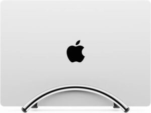 Twelve South BookArc Flex, Space, Saving Vertical Stand to Organize Work & Home Office for Apple MacBooks/Laptops, Chrome