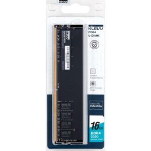 Klevv UDIMM Standard 16GB DDR4 Desktop Memory, 3200Mhz Speed, 22-22-22 CL, 1.2 Voltage, 288 Pin, Unbuffered | KD4AGUA8A-32N220A