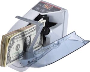 Mini Handy Bill Cash Banknote Counter Money Currency Counting Machine AC or Battery Powered