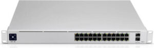 Ubiquiti Networks UniFi Switch PRO 24-Port Gigabit Managed Switch with SFP+, 1.3" Touchscreen, 24x Gigabit Ethernet Ports, 2x 10Gb SFP+ Ports, Rack-Mountable Design, Black | USW-Pro-24