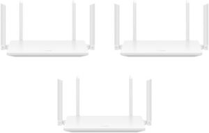 Huawei Wi-Fi AX2 AX1500 Router,(1-Pack x 3) Bundle, Wi-Fi 6, Mesh Function, Parental Control, Up To 1500mbps Speed, For Fast Gaming And Streaming, HarmonyOS Mesh+ | WS7001 (1-Pack x 3)