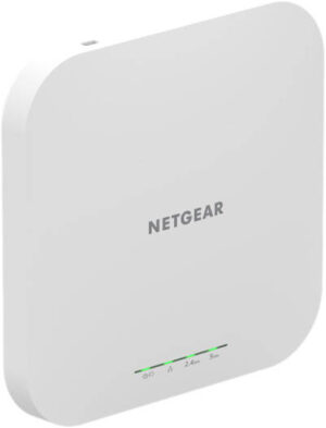 NETGEAR AX1800 Dual Band Wi-Fi 6 Indoor Access Point, Up to 1800Mbps Speed & 250 Devices, 2500sq. ft Coverage, PoE+ Powered, 3.8/4.5dBi Antennas, IP55, Insight Remote Mgt, White |  WAX610-100EUS