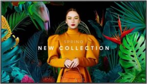 Samsung Crystal Signage QMC, 85" 4K UHD VA Display, 75Hz Refresh Rate, 10ms Response Time, 13.9mm Bezel Width, Tizen 7.0 OS, 16GB Flash Memory, 600 x 400mm Free VESA Mount, Black | LH85QMCEBGCXUE