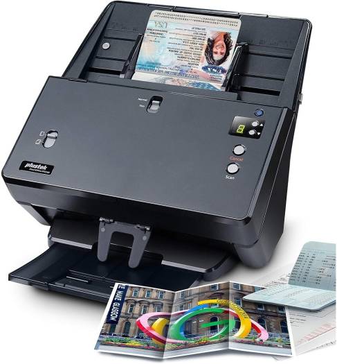 Plustek SmartOffice Document Scanner, 100 Sheets ADF, 60ppm / 120ipm Scanning Speed, 600dpi Optical Resolution, Ultrasonic Technology, CIS x2 Image Sensor, Black | PT2160 - Image 4
