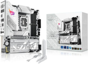 ASUS ROG Strix B860-G WiFi LGA 1851 Micro-ATX Motherboard, Intel B860 Chipset, 4x DIMM DDR5 Slots, Up to 256GB Max Memory, 1x PCIe 5.0 x16 SafeSlot, 4x M.2 Slots, WiFi & BT, White | 90MB1JF0-M0EAY0