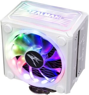 Zalman CNPS16X RGB CPU Cooler,  Pure Copper+ABS+Pure Aluminum Materials, 800~1500 RPM Fan Speed, 49CFM Airflow, EBR Bearing, PWM Control, 180W TDP, White | ZM-CNPS16X-WH
