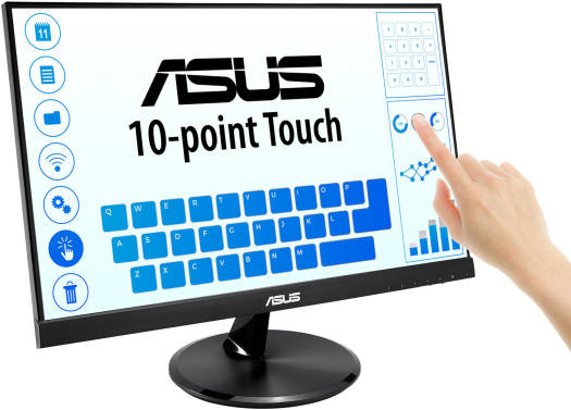 ASUS VT229H Touch Monitor - 21.5" FHD (1920x1080), 10-point Touch, IPS, 178° Wide Viewing Angle, Frameless, Flicker free, Low Blue Light, HDMI, 7H Hardness | 90LM0490-B01170 - Image 2