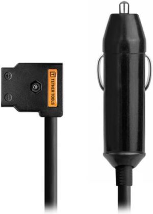 Tether Tools ONsite D-Tap to AC Power Supply Car Adapter, 12VDC Car Connector, Wide application, Black | SDA126