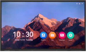 UniView MW3565-T-Y Smart Interactive Display, 65" 4K UHD DLED Touch Display, 8ms Response Time, Infrared Touch Frame, Support 20 Touch Points, Built-in Speakers, Black | MW3565-T-Y