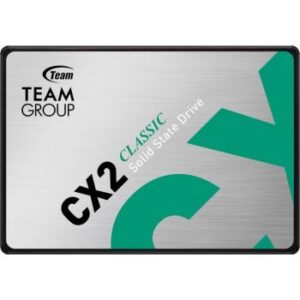 Team Group CX2 2.5" 512GB SATA III 3D NAND Internal SSD, Read/Write Up to 530/470 MB/s, SATA III 6Gb/s, DC +5 Voltage, 1,000000Hr MTBF, 800TB Written Terrabyte | T253X6512G0C101