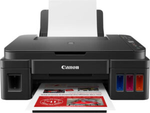 Canon PIXMA G3416 Printer, 1.2" LCD Display, Up to 48001 x 1200 DPI, 100 Sheets Tray Input Max, 53.5dB(A) Acoustic Noise Level, 8.8 IPM Mono Print Speed, Hi-Speed USB, Black | G3416