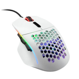 Glorious Model I Wired Gaming Mouse, 9 Buttons, 100 - 19000 DPI Range, 50G Acceleration, 1000Hz Polling Rate, 2m Cable Length, 80 Million Clicks, Matte White | GLO-MS-I-MW