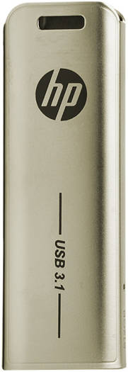HP X796W 512GB USB 3.1 Metallic Flash Drive, Read Speed 200MB/s, Write Speed 100MB/s, Backwards Compatible With USB 2.0, Siver - Gold | HPFD796L-512G