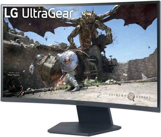LG UltraGear 32'' QHD 1000R Curved Gaming Monitor, 180Hz Refresh Rate, 1ms Response Time, AMD FreeSync, HDR10, Up to sRGB 99%, 3-side Virtually Borderless Design, Black | 32GS60QC-B - Image 2