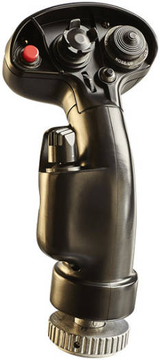 Thrustmaster F/A-18C Hornet Hotas Add On Grip Controller, 1:1 Scale Replica, Supports Joystick Bases, 19 Buttons, 2 Step Trigger, Industrial Grade Materials, Black | TM-JSTK-HORNET-ADDON / 2960812