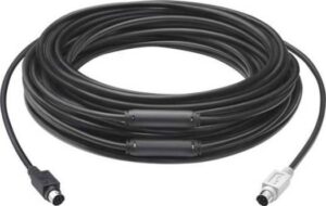Logitech Group Extended Cable, 15M Cable Length, Mini-DIN-6 Connection Type, For Large Conference Rooms, Black  | 939-001490