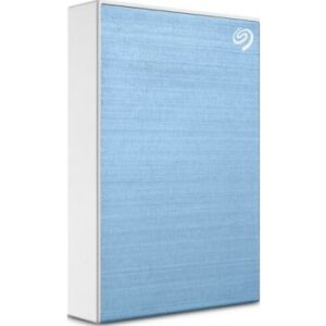Seagate One Touch 4TB USB 3.2 Gen 1 External Hard Drive, Bus Powered, Includes USB 3.0 Cable, Formatted exFAT for Windows & Mac,	120 Mbps Read Speed, Light Blue | STKC4000402