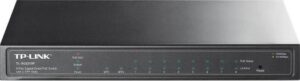 TP-Link JetStream 8-Port Gigabit Smart Switch with 8-Port PoE+, Fanless Design, 14.9 Mpps Forwarding Rate, 20 Gb/s Bandwidth, IEEE 802.1 / 802.2 / 802.3, Enhanced QoS Functionality, Black | TL-SG2210P