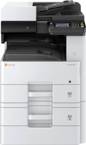 Triumph Adler P-2540i MFP Laser Printer, 250 Sheets A4 Paper Output, 1200 x 1200 Dpi Resolution, Max 25 A4 Pages/Min Copy Speed, Copy / Print / Scan, Fax (Optional), Two Tray, White | P-2540i-TT