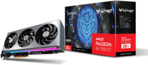 Sapphire NITRO+ AMD Radeon RX 7900 XT Vapor-X Graphics Card, 20GB 320 bit DDR6 Memory, Boost Clock Up to 2560 MHz, 20Gbps Memory Speed, 5376 Stream Processors, PCIE 4.0 x16, HDMI/DP | S88-5E471-120SA
