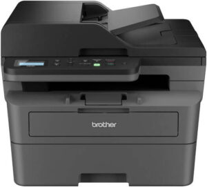 Brother DCP-L2640DW Compact Mono Laser Multi-Function Printer, Print, Scan, Copy, Up to 34/36 ppm (A4/LTR) Print Speed, 1200 x 1200 dpi Resolution, 2 Lines LCD Display, Black | DCP-L2640DW